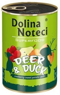 Dolina Noteci Premium Superfood Pies Jeleń i kaczka puszka 400g - Mokra karma dla psów Dolina Noteci Premium Superfood Pies Jeleń i kaczka puszka 400g - Mokra karma dla psów - miniaturka - grafika 5