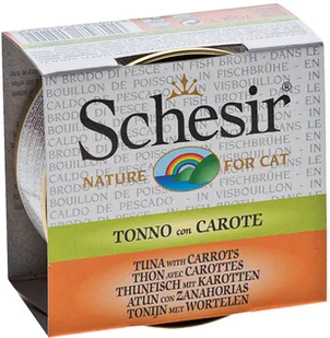 Schesir w bulionie, 6 x 70 g - Tuńczyk z marchewką - Mokra karma dla kotów - miniaturka - grafika 3