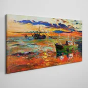 Obrazy i zdjęcia - PL Coloray Obraz Canvas morze ocean statki niebo 140x70cm - miniaturka - grafika 1