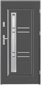 Drzwi zewnętrzne - Splendoor Drzwi zewnętrzne Opal antracyt 90P - miniaturka - grafika 1