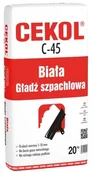 Gipsy i gładzie gipsowe - Cekol Biała gładź szpachlowa C-45 5 kg - miniaturka - grafika 1