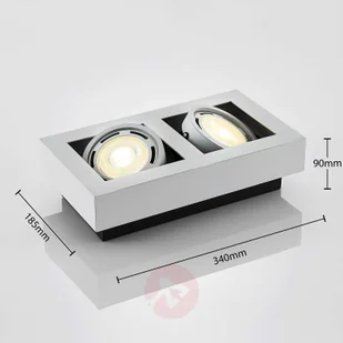ARCCHIO Spot sufitowy LED Ronka, GU10, 2-pkt., biały - Lampy sufitowe - miniaturka - grafika 4
