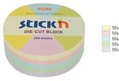 Notesy i bloczki - STICK N NOTES KOŁO, 67X67MM, MIX 5 KOL. PASTELOWYCH, 250KART. 21829 - miniaturka - grafika 1