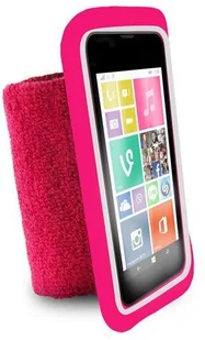 Puro PURO Running Band - Uniwersalna frotka do biegania do smartfonów max 4.3" + key pocket (różowy) UNIRUNLPNK - Etui i futerały do telefonów - miniaturka - grafika 3