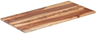 vidaXL Blat stołu, lite drewno sheesham, 25-27 mm, 60x100 cm vidaXL - Blaty meblowe i parapety okienne - miniaturka - grafika 2