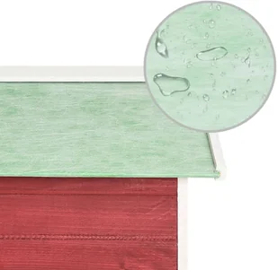 vidaXL Lumarko Garaż dla kosiarki robotycznej, 72x87x50, czerwono-biały, jodła 170881 - Pozostałe narzędzia ogrodowe - miniaturka - grafika 8