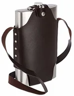 Pozostałe akcesoria barmańskie - Relaxdays piersiówka XXL ze stali nierdzewnej, wysokiej jakości torba na ramię, pojemność 1,8 l, na imprezę, kolor srebrny, 1 sztuka - miniaturka - grafika 1