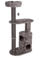 Drapaki dla kotów - Zooplus Exclusive Royal Silver drapak dla kota Szary z kwiatowym tłoczeniem - miniaturka - grafika 1