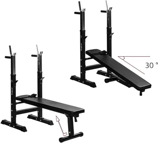 Movit ŁAWECZKA POD SZTANGĘ ŁAWKA DO ĆWICZEŃ STOJAKI 20040884 - Ławki treningowe - miniaturka - grafika 4