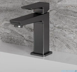 Omnires Parma bateria umywalkowa sztorcowa grafit PM7410GR | - Baterie umywalkowe - miniaturka - grafika 4