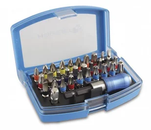 GTV Hogert Końcówki wkrętakowe (bity) ze stali S2, zestaw 32 sztuk z uchwytem magnetycznym, HT1S400 HT1S400 - Bity GTV Hogert Końcówki wkrętakowe (bity) ze stali S2, zestaw 32 sztuk z uchwytem magnetycznym, HT1S400 HT1S400 - Bity - miniaturka - grafika 1