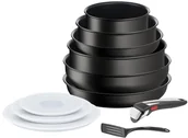 Zestawy garnków i patelni - Tefal zestaw naczyń Ingenio Eco Resist ON L7679002 11 szt - miniaturka - grafika 1