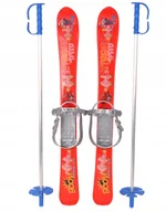 Narty - Narty zjazdowe 70 cm z kijkami wiązania dla dzieci - miniaturka - grafika 1