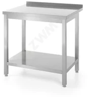 Stoły gastronomiczne - Hendi Stół roboczy przyścienny z półką - skręcany, o wym. 1200x600x850 mm 811474 - miniaturka - grafika 1