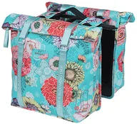 Sakwy rowerowe - Basil Bloom Field Double Pannier Bag 28-35l incl. MIK Plate, niebieski/kolorowy 2022 Sakwy - miniaturka - grafika 1