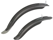 Błotniki rowerowe - Mud M-WAVE dzieci Max Kids f + R blaszana osłona zestaw, czarny 13860321 - miniaturka - grafika 1