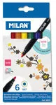 MILAN Flamastry do tkanin 6 kolorów - Flamastry - miniaturka - grafika 2