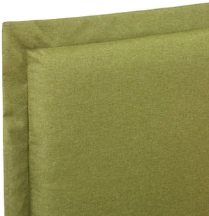 vidaXL Rama łóżka, zielona, tapicerowana tkaniną, 140 x 200 cm - Łóżka - miniaturka - grafika 11