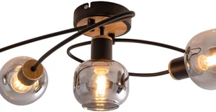Näve Lampa sufitowa Fumoso, 5-punktowa, czarna - Lampy sufitowe - miniaturka - grafika 2