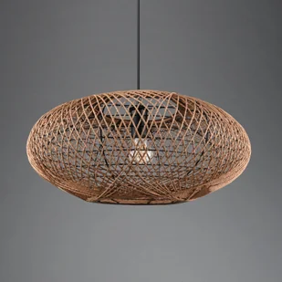 Trio LEUCHTEN Lampa wisząca Hedda z sizalu i metalu - Lampy sufitowe - miniaturka - grafika 2