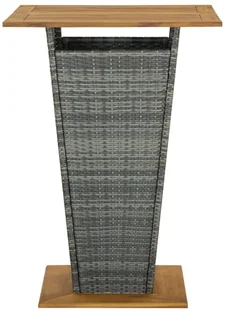 vidaXL 5-cz zestaw mebli barowych do ogrodu szary 3064871 - Pozostałe meble ogrodowe - miniaturka - grafika 4