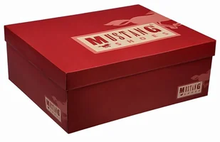 Mustang Trampki 44A061 Czerwone 4058-305-5 Rot 29023 - Trampki męskie - miniaturka - grafika 6