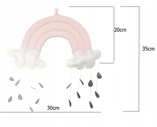 Zawieszka dekoracyjna chmurka KX7732 - Girlandy - miniaturka - grafika 3