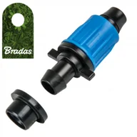 Inne akcesoria do nawadniania - BRADAS Łącznik QJ z wpinką do węża FLAT z uszczelką do rur PE 16mm zasilających montażowych linii kroplującej 0186 DSWAQJ-L16 - miniaturka - grafika 1