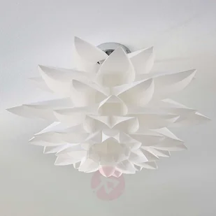 Lindby Designerska lampa sufitowa biała 50 cm - Rimon - Lampy sufitowe - miniaturka - grafika 4