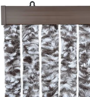 VidaXL Zasłona przeciwko owadom, brąz i beż, 100x220 cm, szenil 284278         VidaXL - Moskitiery - miniaturka - grafika 6