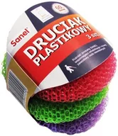 Ściereczki, gąbki, czyściki - Sanel Druciak plastikowy 3 szt. - miniaturka - grafika 1