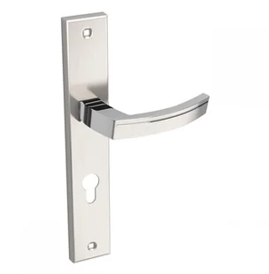 Kuchinox Nowoczesna klamka Parva satyna 72 wkładka - Klamki - miniaturka - grafika 2