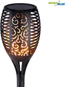 Lampy ogrodowe - GreenBlue Pochodnia solarna lampa LED GB156 LOGEEZSGEEGB156 - miniaturka - grafika 1
