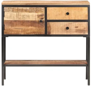 vidaXL Szafka, 85x30x80 cm, surowe drewno mango 320486 - Szafki do salonu - miniaturka - grafika 15