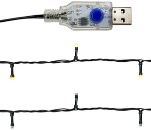 vidaXL vidaXL Girlanda świąteczna z lampkami LED 20 m czarna 329191 - Ozdoby bożonarodzeniowe - miniaturka - grafika 7