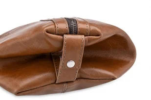 Solier Gold Elegancka skórzana kosmetyczka męska PERTH - Kosmetyczki, organizery i kuferki - miniaturka - grafika 5