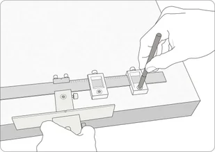 Vorel SZABLON DO WYZNACZANIA OTWORÓW - Inne mocowania - miniaturka - grafika 5