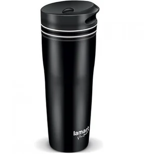 Lamart Kubek termiczny MANQ LT4049 czarny/biały) - Kubki termiczne - miniaturka - grafika 2