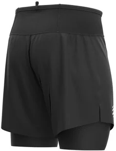 Compressport spodenki biegowe TRAIL 2-IN-1 SHORT czarne - Spodnie sportowe męskie - miniaturka - grafika 4