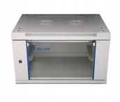 Szafy rack - ExtraLink 6U 600x450 Szara Szafa rack montowana - miniaturka - grafika 1