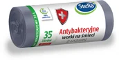 Worki na śmieci - Stella Worki na śmieci z uszami antybakteryjne, 35l, 20 szt. 20 szt. 35 l Szary | NN-HSE-S010-025 - miniaturka - grafika 1