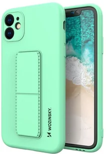 Wozinsky Kickstand Case elastyczne silikonowe etui z podstawką Samsung Galaxy A22 4G miętowy - Etui i futerały do telefonów Wozinsky Kickstand Case elastyczne silikonowe etui z podstawką Samsung Galaxy A22 4G miętowy - Etui i futerały do telefonów - miniaturka - grafika 1