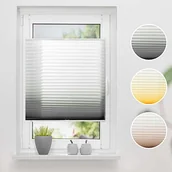 Żaluzje - K-home roleta plisowana z mocowaniem na zaciski gradient koloru, 100 x 130 CM 100891-7 - miniaturka - grafika 1