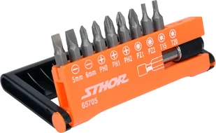 Sthor ZESTAW KOŃCÓWEK ŚRUBOKRĘTOWYCH 10SZT 65705 65705 - Akcesoria do elektronarzędzi - miniaturka - grafika 2