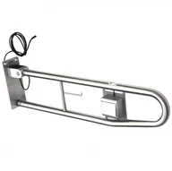 Akcesoria łazienkowe - Franke Uchwyt dla niepełnosprawnych uchylny z przyciskiem spłukującym CONTINA - miniaturka - grafika 1