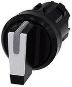 Wyłączniki światła i elektryczne - Siemens Sirius dźwignia ATC Selector okrągły czarny biały krótka i-O-II sostenido 3SU1002-2BL60-0AA0 - miniaturka - grafika 1