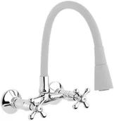 Baterie kuchenne - Invena Bateria zlewozmywakowa ścienna Roma szara BC-24-E5S-L BC-24-E5S-L - miniaturka - grafika 1