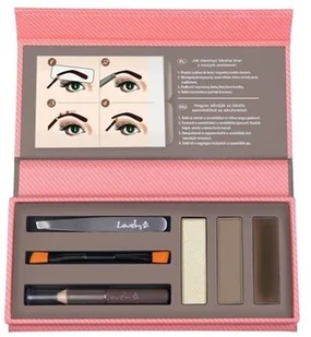 Lovely Lovely Eyebrows Creator zestaw do makijażu brwi Light Brown - Akcesoria i kosmetyki do stylizacji brwi - miniaturka - grafika 2