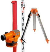 Sprzęt geodezyjny - Nedo Niwelator optyczny X24 Zestaw statyw łata 462245 - miniaturka - grafika 1