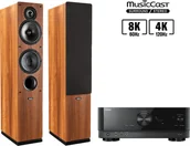 Zestawy stereo - Yamaha RX-V4A czarny) + Tesi 561 orzech) - miniaturka - grafika 1